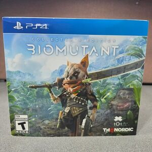 THQ Nordic Biomutant Collector's Edition PS4 Figurine Set Excellent- No Game.